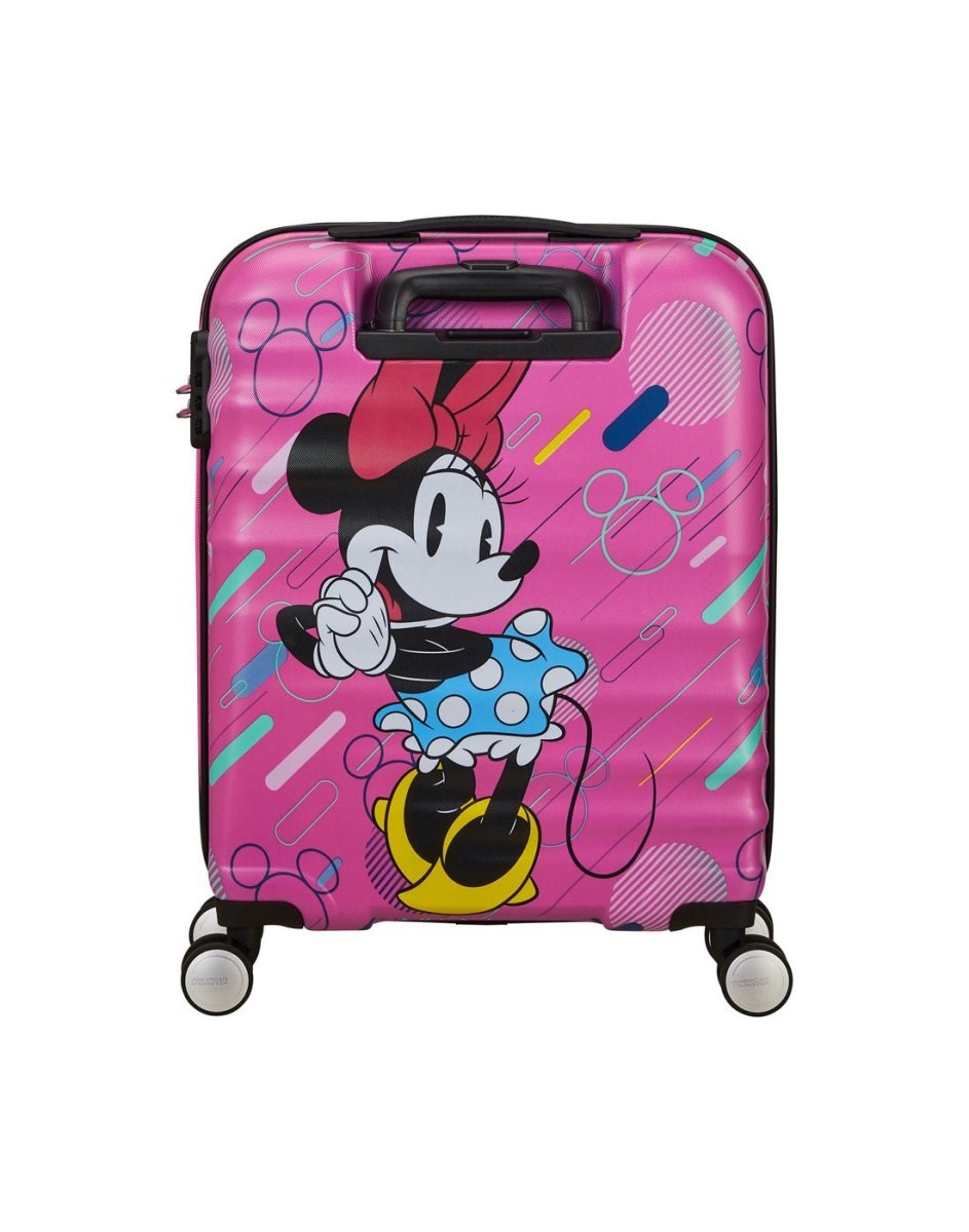 American Tourister Disney Wavebreaker Spinner Carry-on - Minnie Future Pop, back view