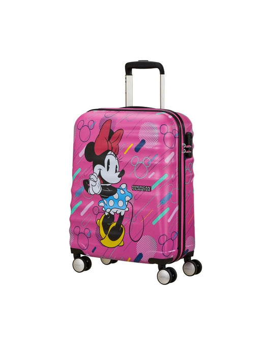 Product Image – American Tourister Disney Wavebreaker Spinner Carry-on - Minnie Future Pop, front angled view