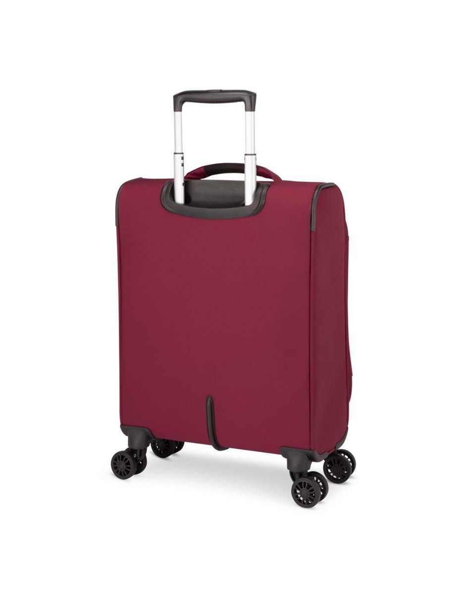 Atlantic Artisan III 19" Spinner Carry-on, burgundy, back angled view