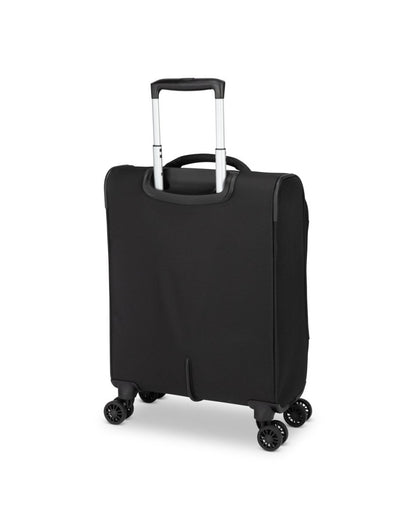 Atlantic Artisan III 19" Spinner Carry-on, black, back angled view