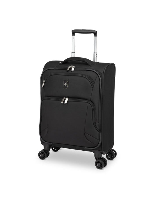 Product Image – Atlantic Artisan III 19" Spinner Carry-on, black, front angled view