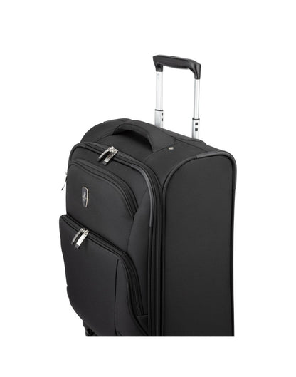 Atlantic Artisan III 19" Spinner Carry-on, black, side angled view