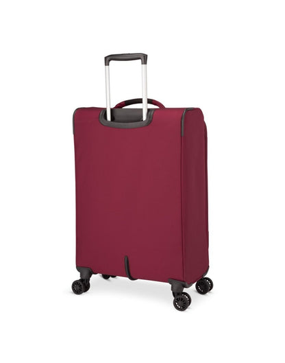 Atlantic Artisan III 24" Expandable Spinner, burgundy, back angled view