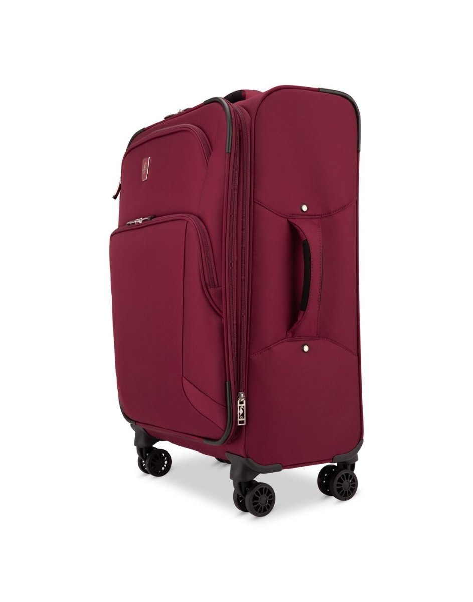 Atlantic Artisan III 24" Expandable Spinner, burgundy, side angled view