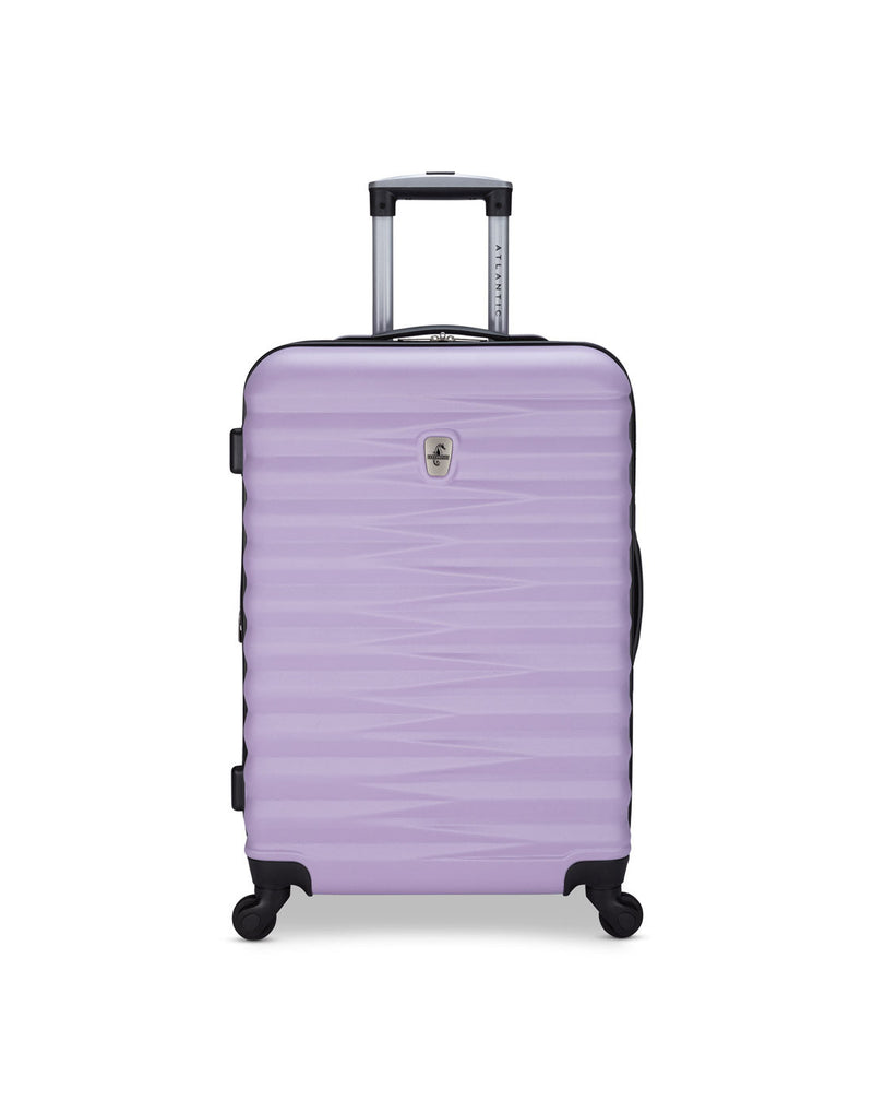 Atlantic Chaser Hardside 24" Expandable Spinner in powder lilac, front view