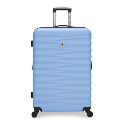 Atlantic Chaser Hardside 28" Expandable Spinner in powder blue colour, front view