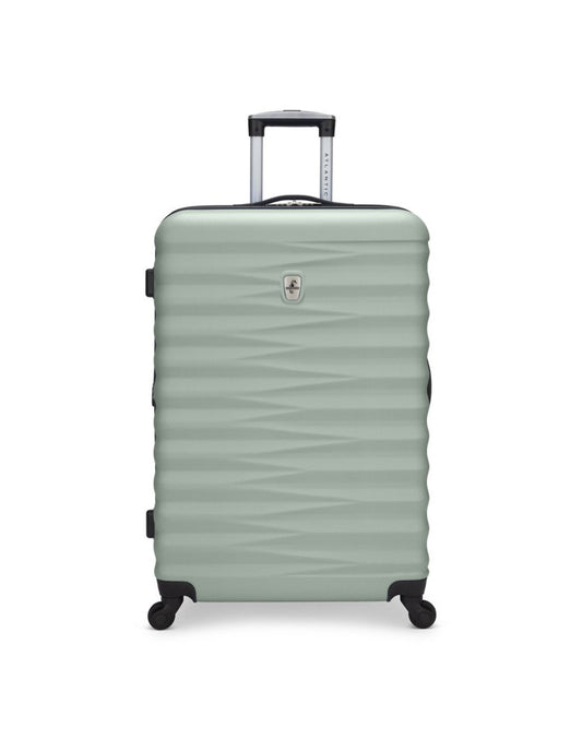 Product Image – Atlantic Chaser Hardside 28" Expandable Spinner in seagrass, pale green colour, front view