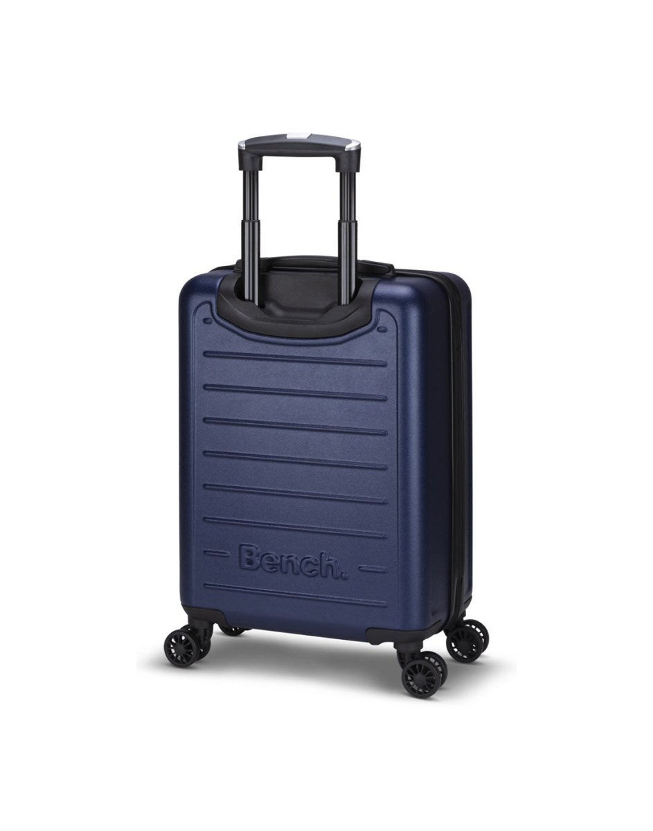 Bench Erasmos Hardside 19" Spinner Carry-on, naval academy blue, back angled view