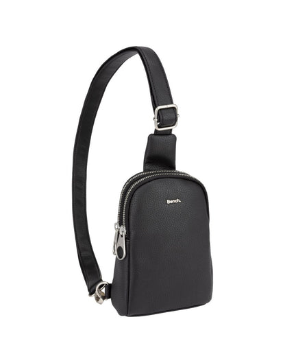 Bench Juliet Mini Sling Bag, black, front view