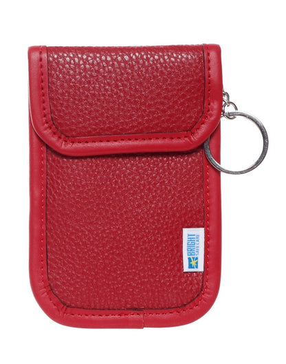 Bright Safe Care RFID Key and Card Blocker, red, front view