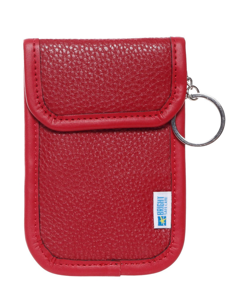 Bright Safe Care RFID Key and Card Blocker, red, front view