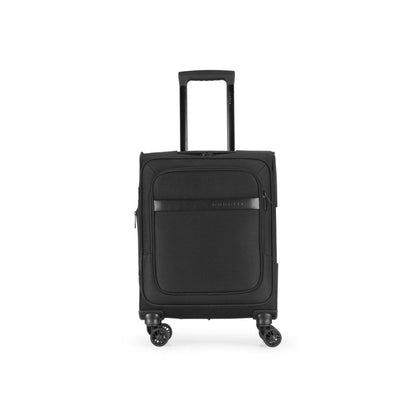 Bugatti Madison Ultimate Carry-on Spinner in black, front view.