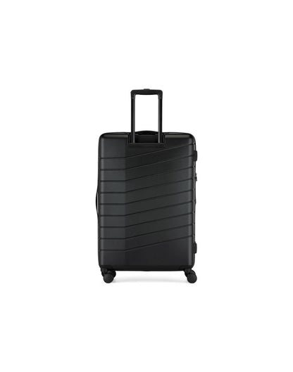 Bugatti Munich Hardside 28" Expandable Spinner in black, back view.