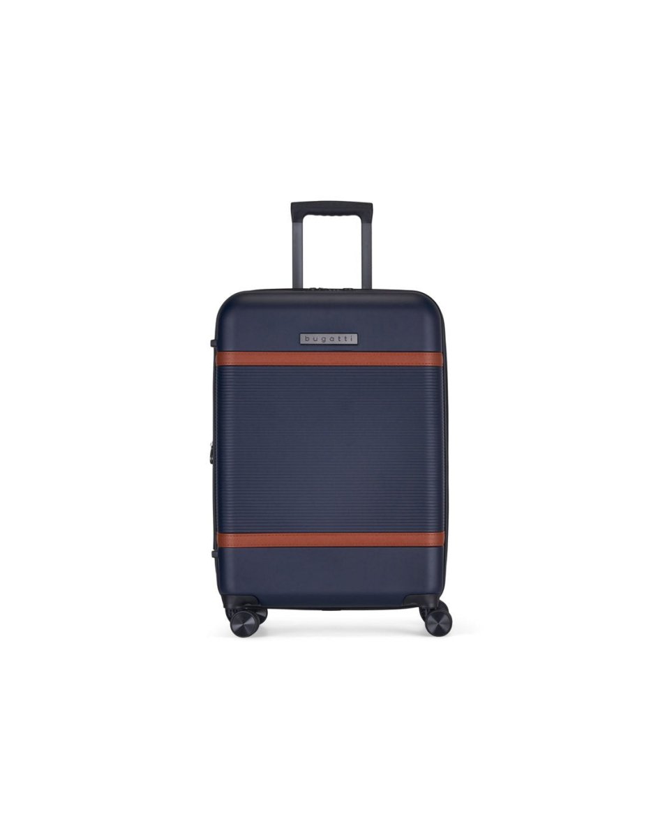 Bugatti Wellington Hardside 24" Expandable Spinner in Navy, front view.