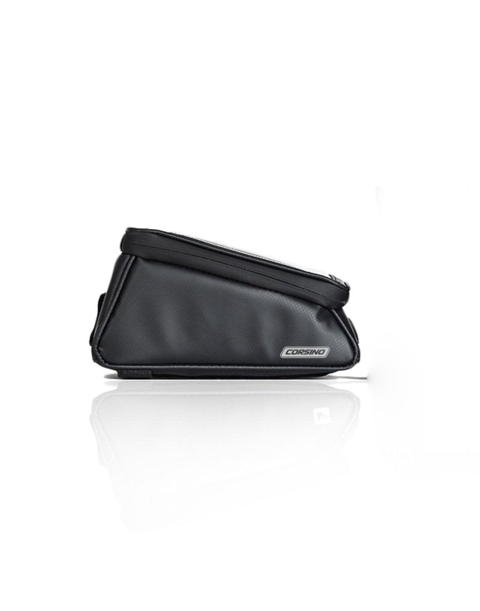 Corsino compass top tube bag - black colour side view