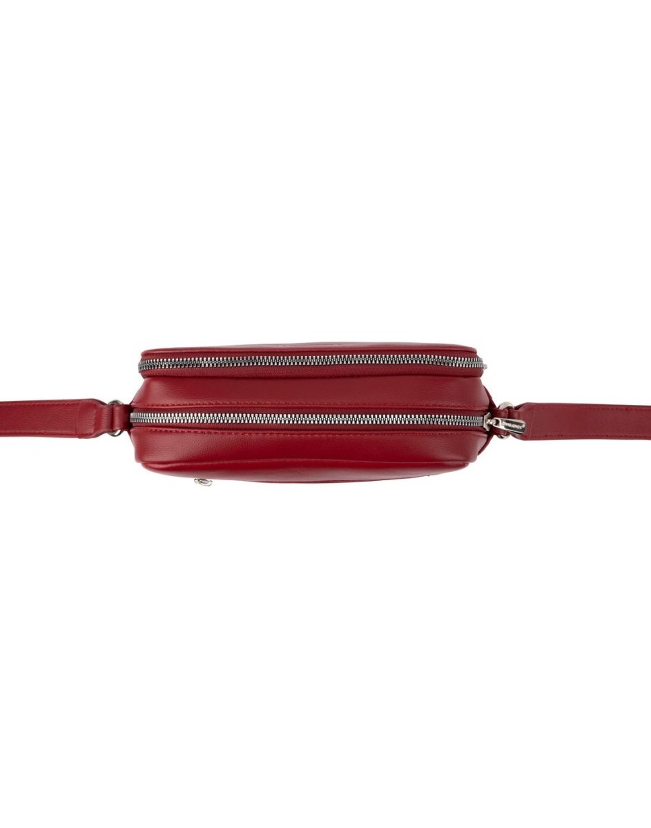 David Jones Shoulder Bag, red, top view