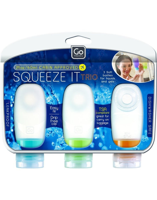 Product Image – Go travel squeeze it trio cabin bottles packaged