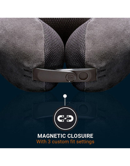 Close up of magnetic closure on Go Travel Ultimate 3.0 Travel Pillow