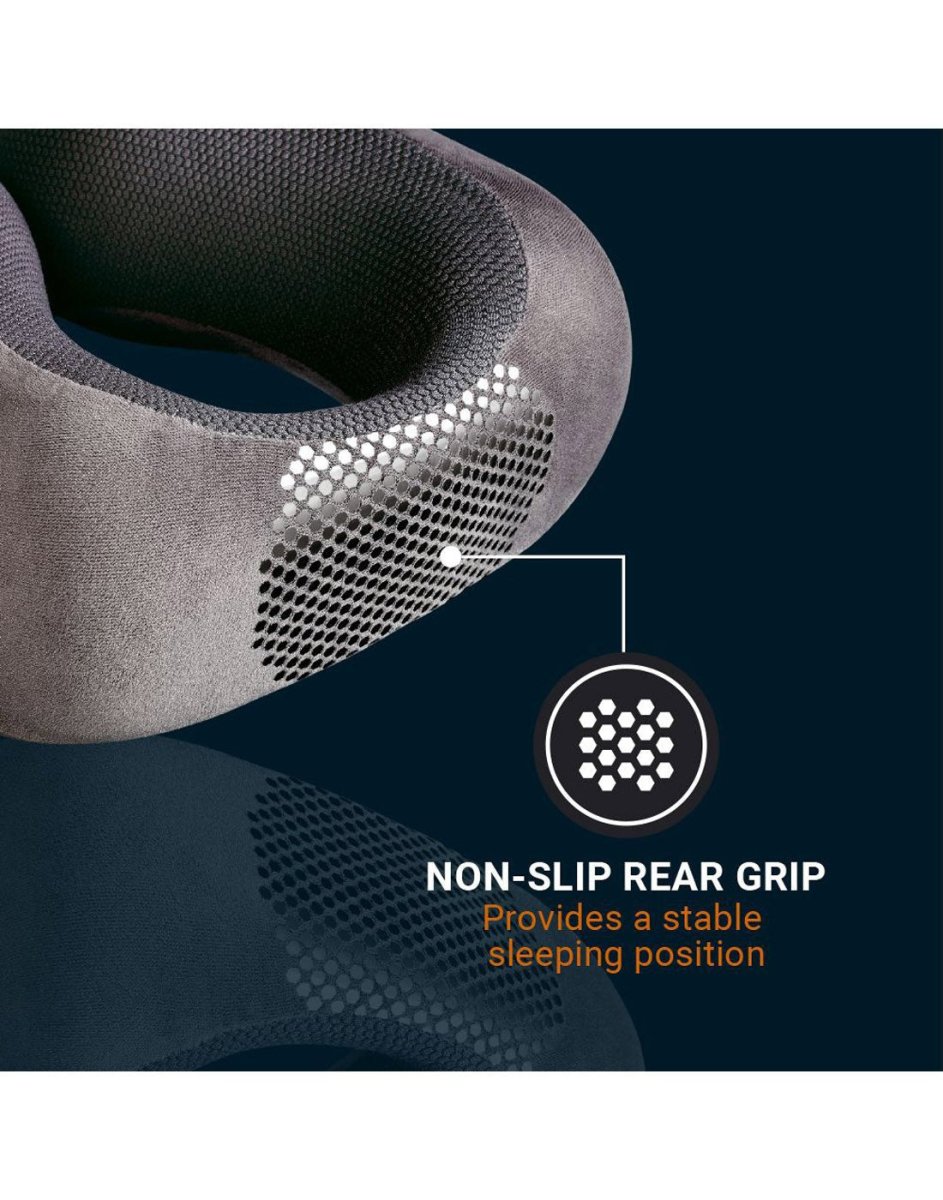 Close up of non-slip rear grip on Go Travel Ultimate 3.0 Travel Pillow