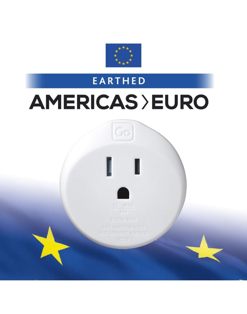 Go Travel USA-EU Grounded Adapter, package view