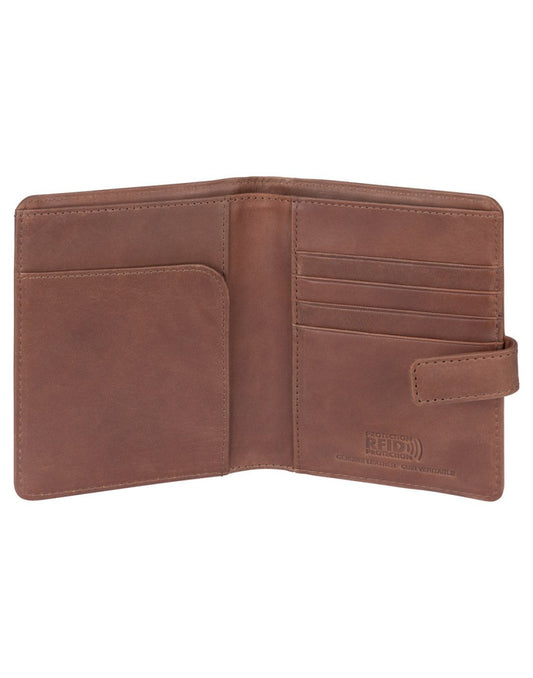 Product Image – Leather RFID Passport Wallet With Tab Closure