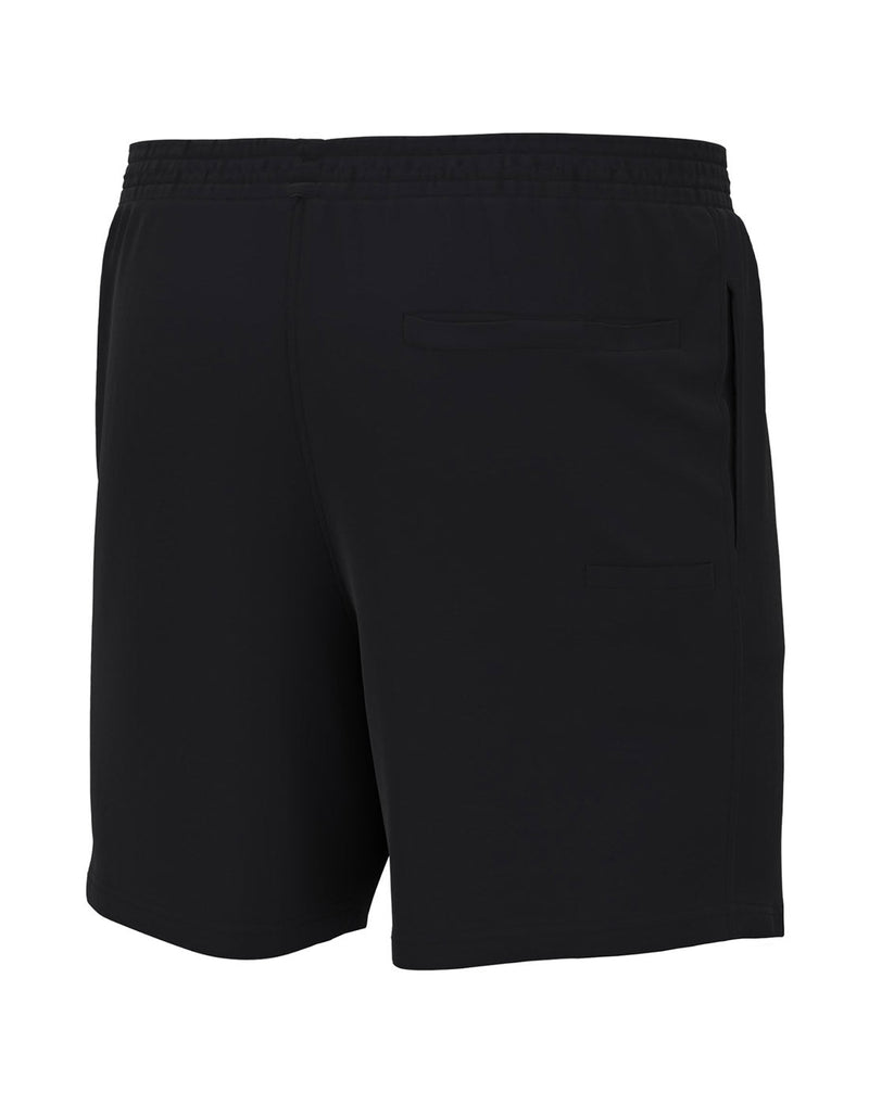 Back view of the Huk Men's Pursuit Volley Swim Short in Black.
