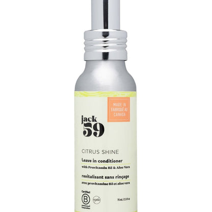 Jack59 Travel Size Leave-In Conditioner spray bottle - citrus shine