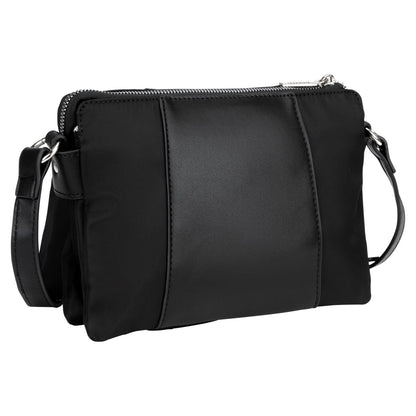 Roots Anita 3-Compartment Crossbody, black, back view