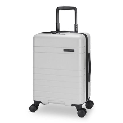 Roots Travel 19" Hardside Spinner Carry-on in antarctica, front angle view., 