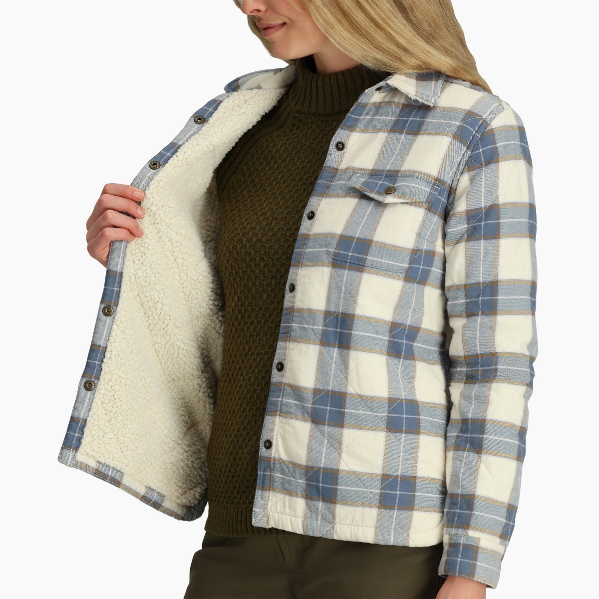 Royal Robbins Women's Snowcap Lined Flannel Long Sleeve - ONLINE ONLY