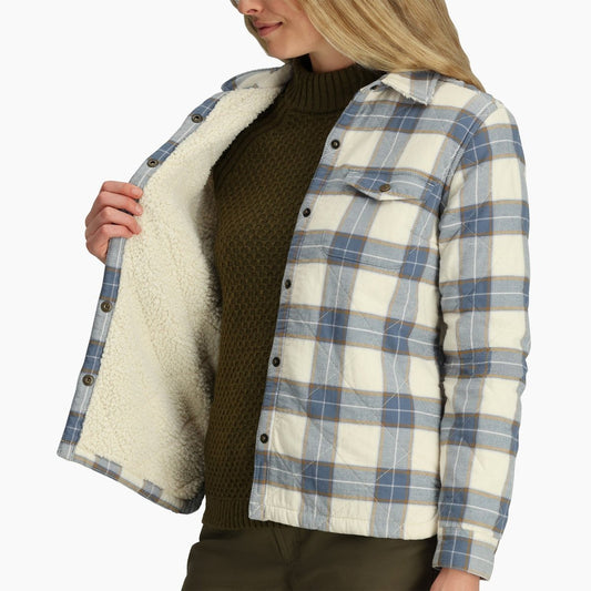 Product Image – Royal Robbins Women's Snowcap Lined Flannel Long Sleeve - ONLINE ONLY