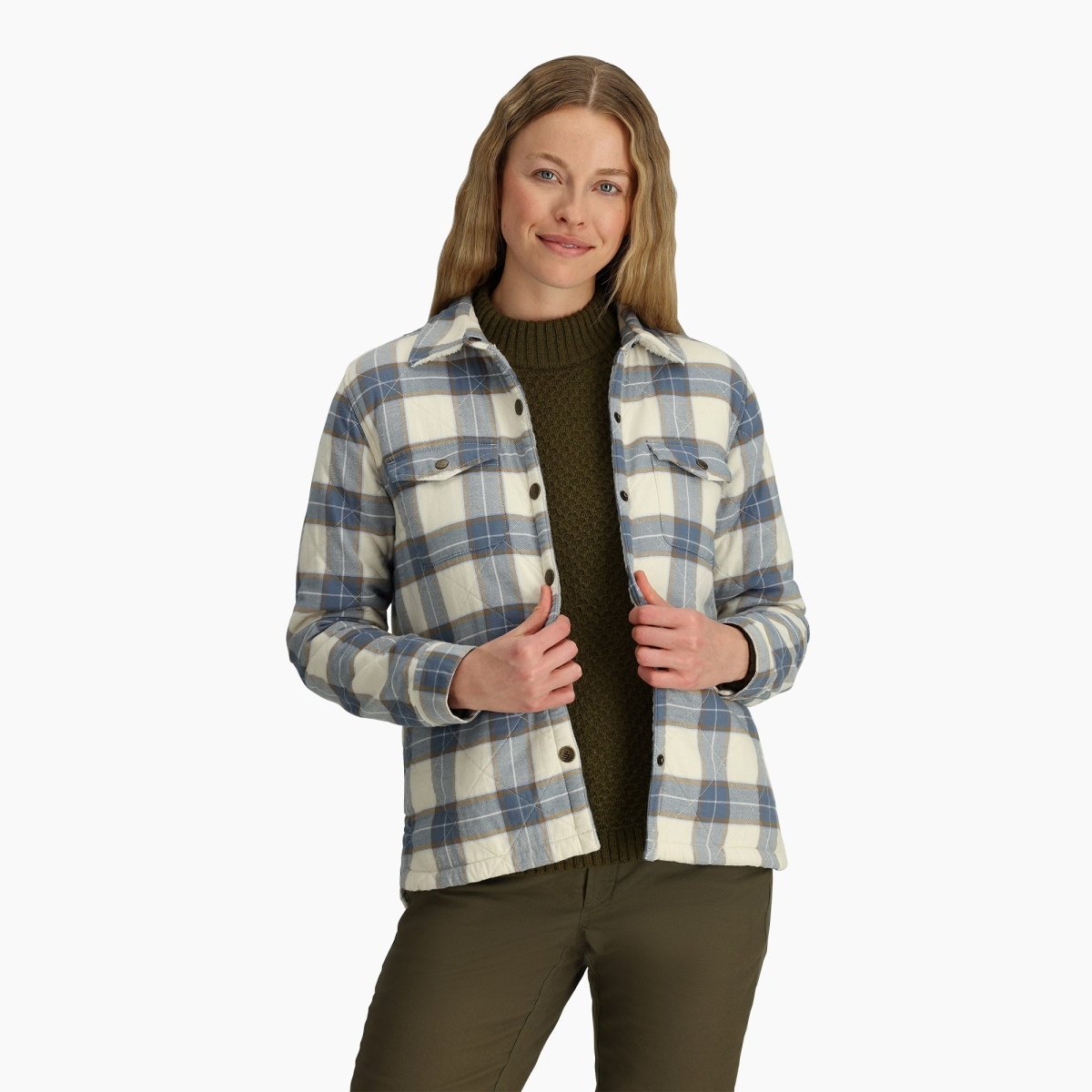 Royal Robbins Women's Snowcap Lined Flannel Long Sleeve - ONLINE ONLY