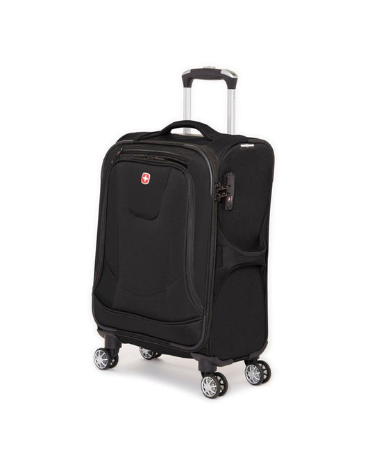 Product Image – Swiss Gear Neolite III 19" Carry-on Spinner, black, front angled view