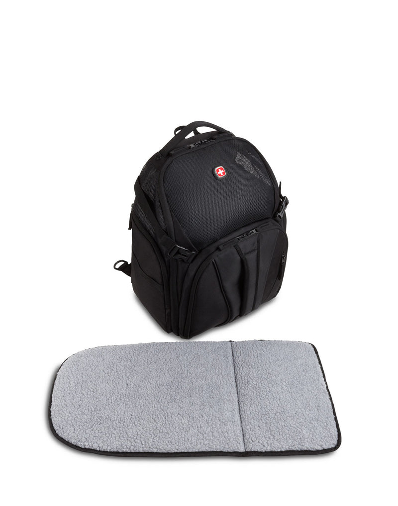 Swiss Gear Premium Pet Backpack with interior fuzzy mat in front