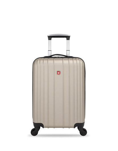 Swiss Gear Sion 19" Hardside Carry-on Spinner, champagne, front view