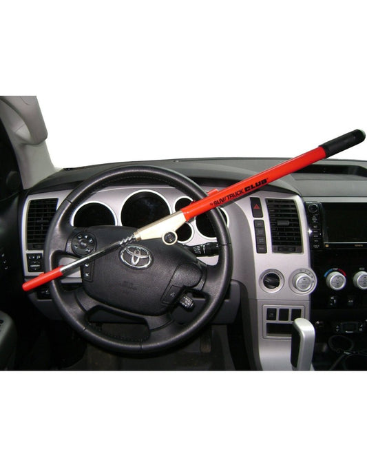 Product Image – The Club® Truck and SUV Steering Wheel Lock in use on a steering wheel