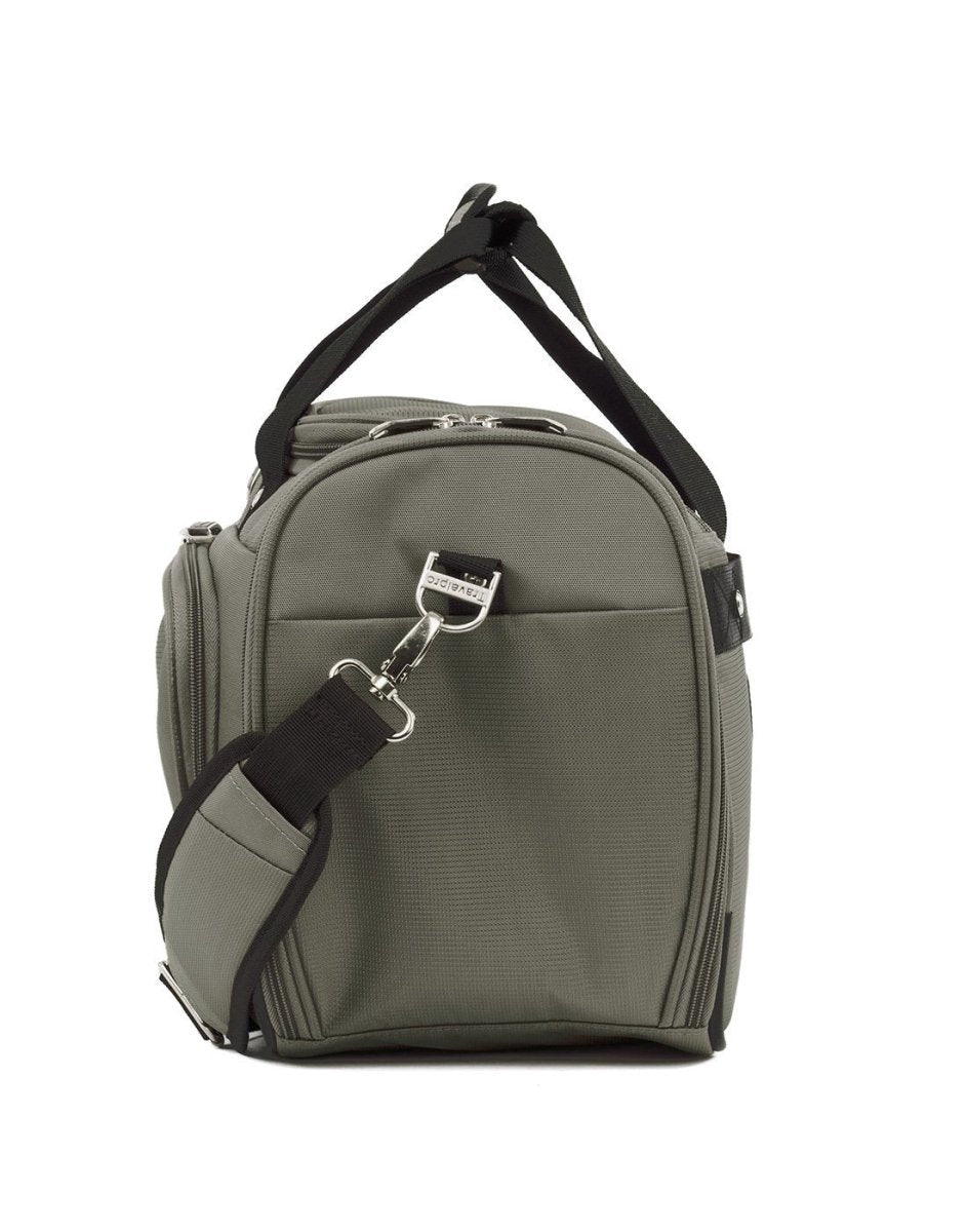 Travelpro maxlite 5 11" slate green colour soft tote side view