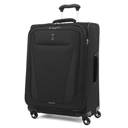 Travelpro maxlite 5 25" exp spinner black colour luggage bag front view