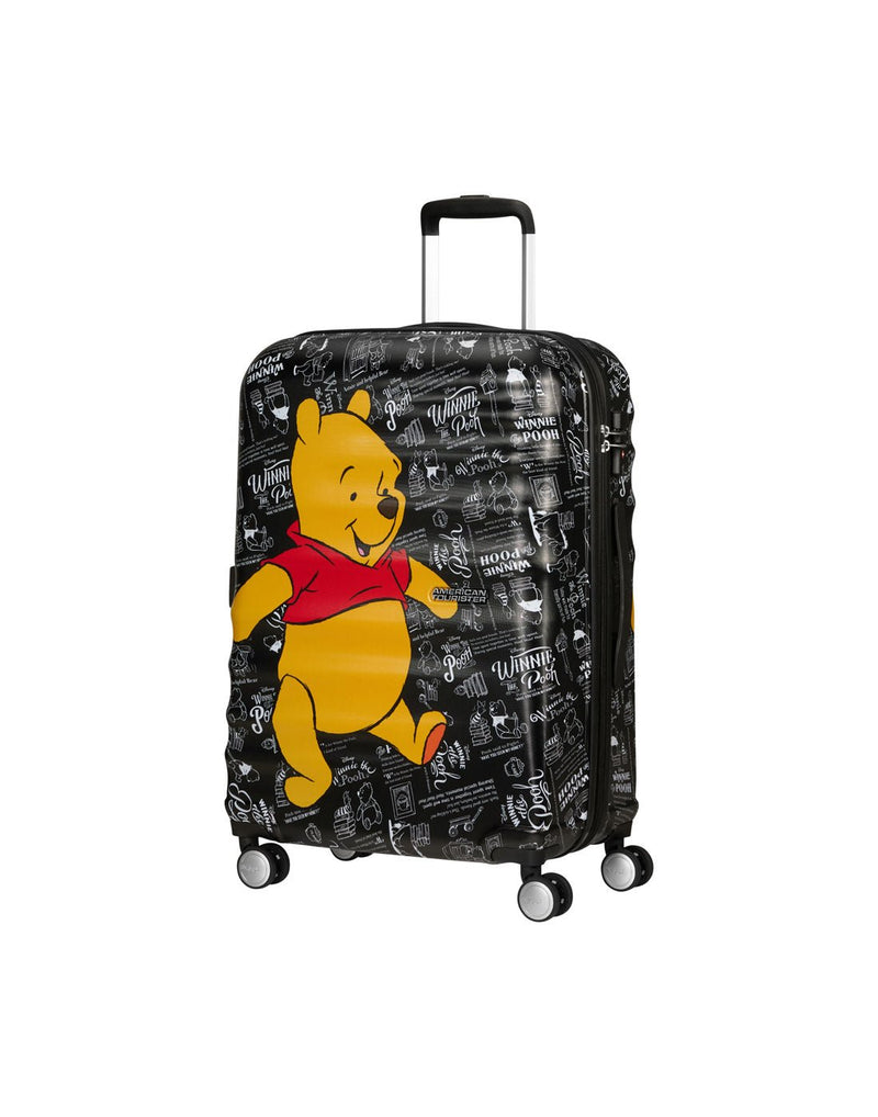 American Tourister Disney Wavebreaker Medium Spinner - Winnie the Pooh, front angled view