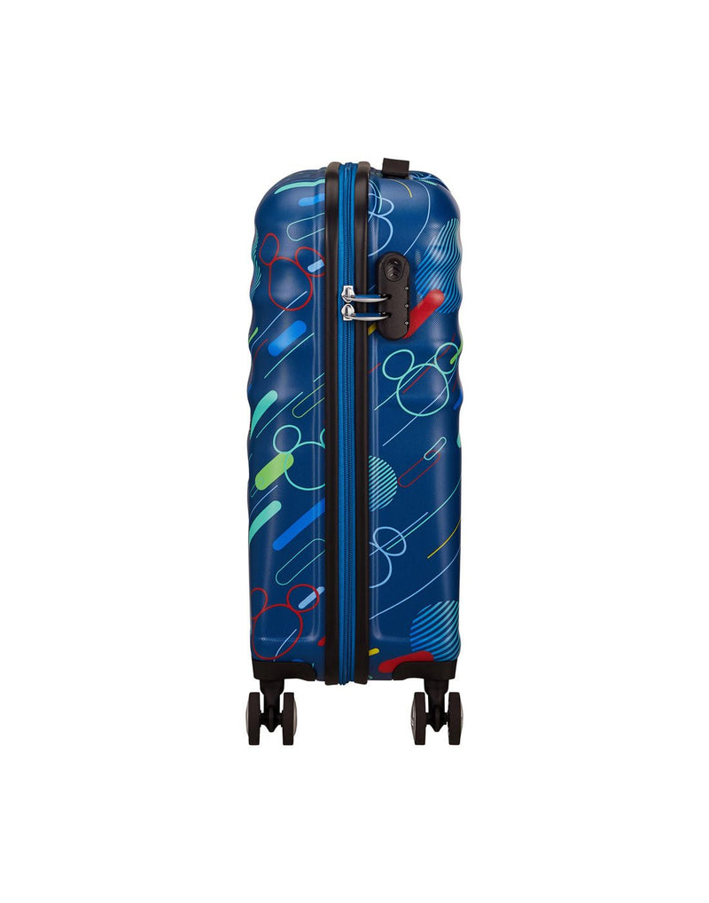 American Tourister Disney Wavebreaker Spinner Carry-on - Mickey Future Pop, left side view
