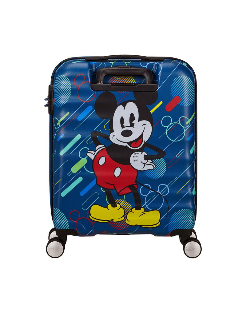American Tourister Disney Wavebreaker Spinner Carry-on - Mickey Future Pop, back view