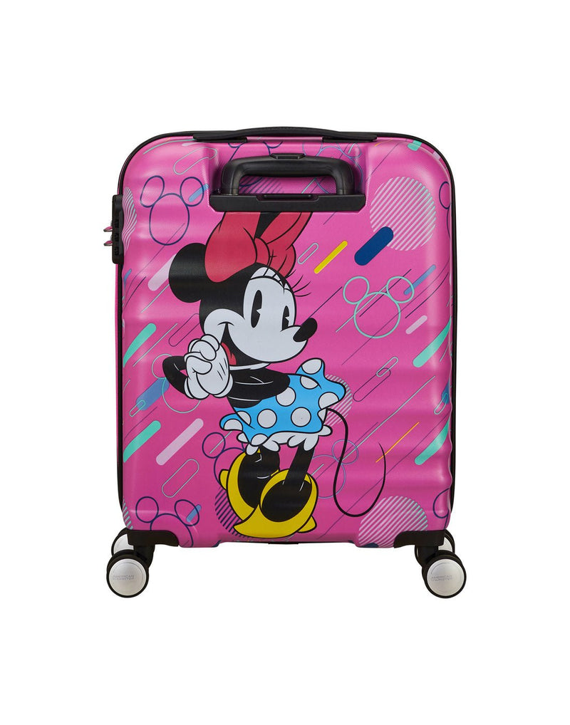 American Tourister Disney Wavebreaker Spinner Carry-on - Minnie Future Pop, back view