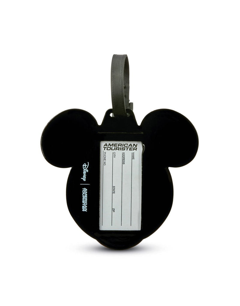 American Tourister Mickey Mouse luggage tag back view