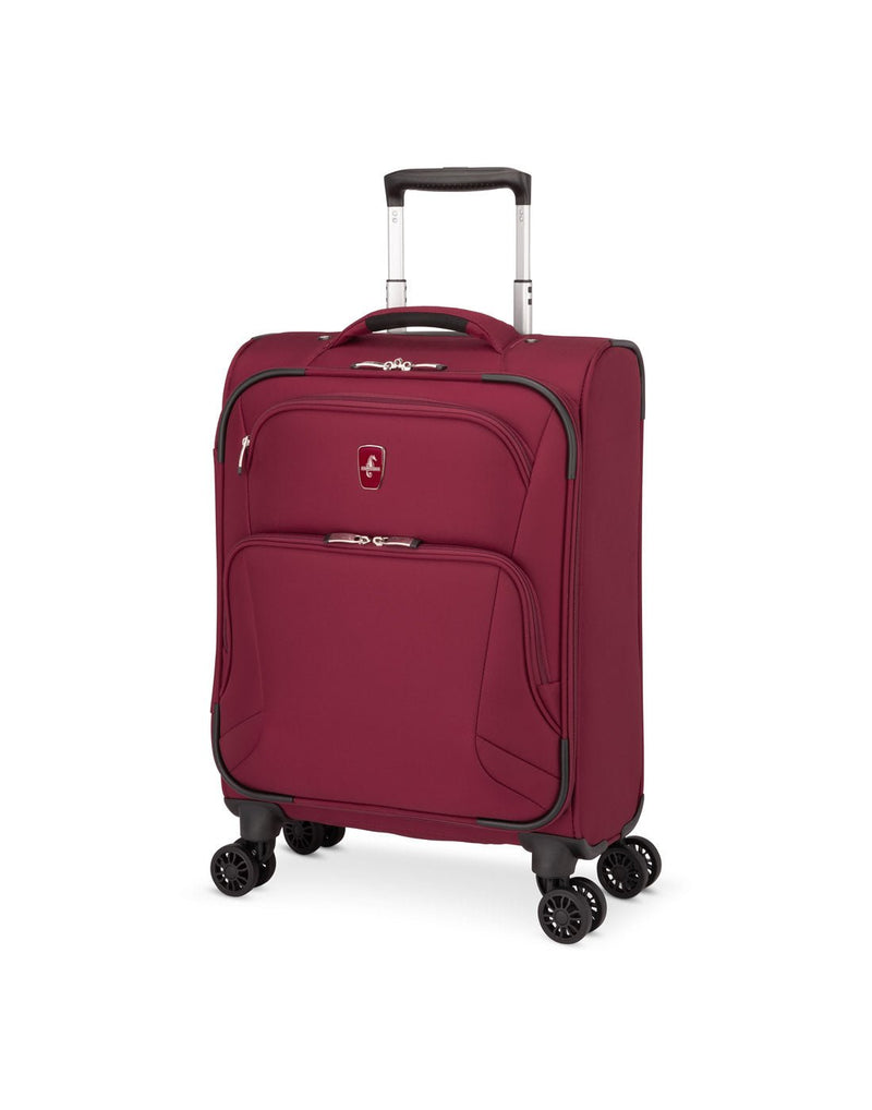 Atlantic Artisan III 19" Spinner Carry-on, burgundy, front angled view