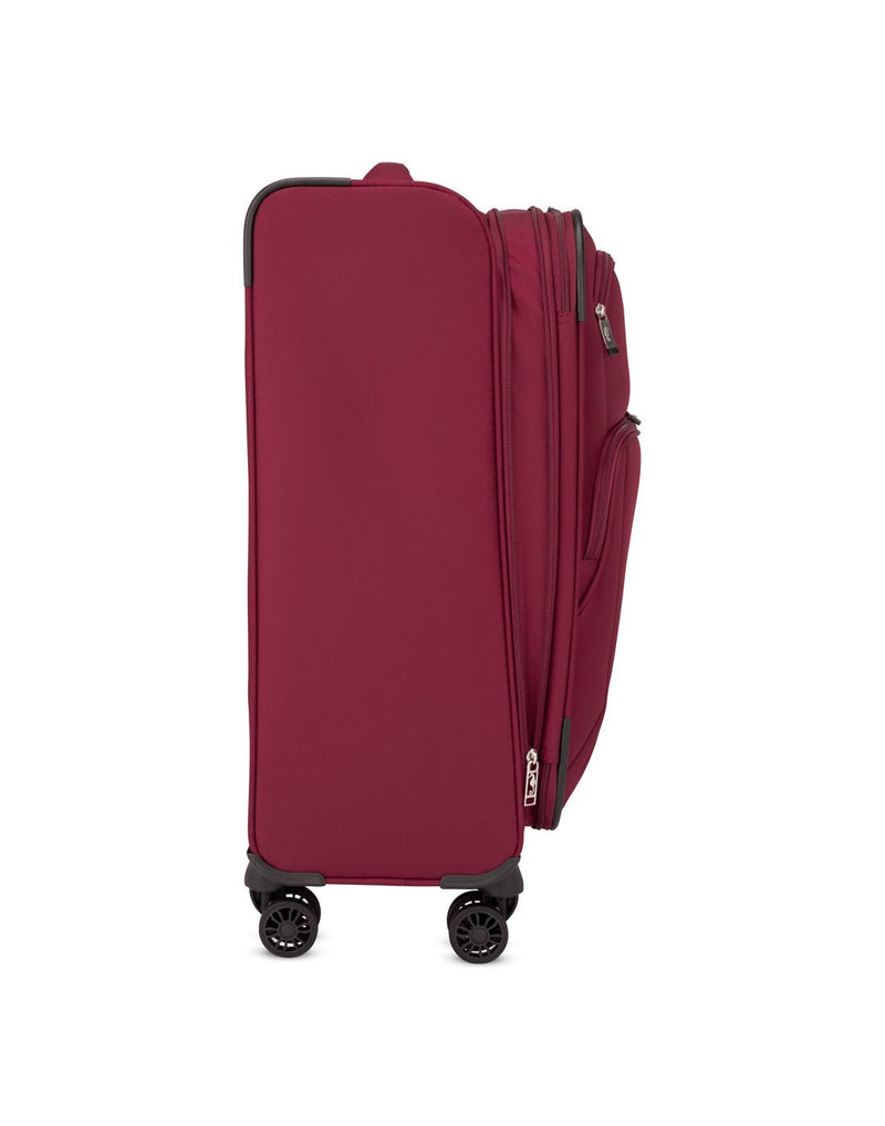 Atlantic Artisan III 24" Expandable Spinner, burgundy, expanded, side view