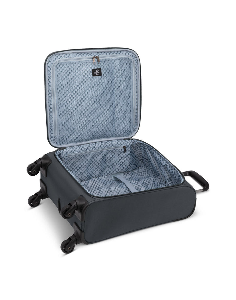 Atlantic Bavaria 19" Carry-on Spinner in charcoal, open view