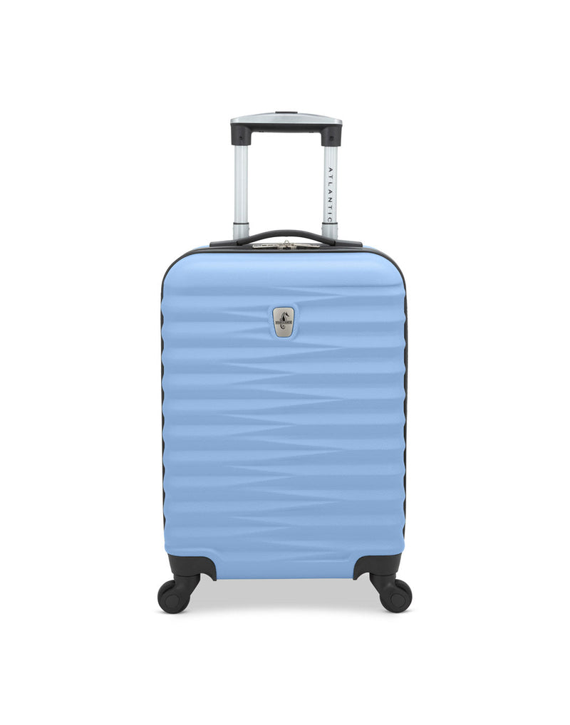 Atlantic Chaser Hardside 19" Spinner Carry-on in powder blue colour, front view
