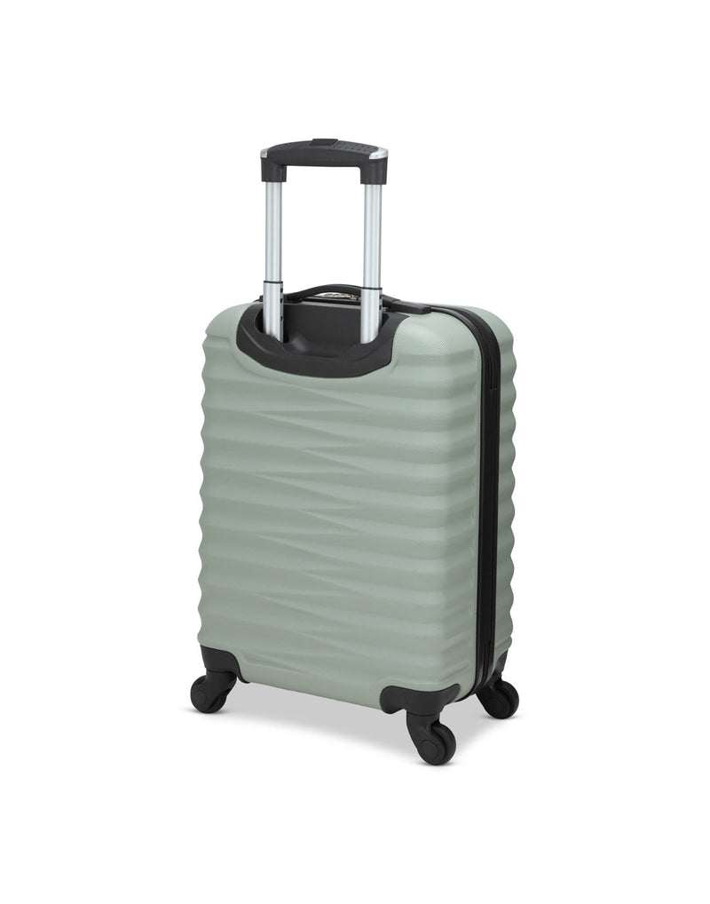 Atlantic Chaser Hardside 19" Spinner Carry-on in seagrass pale green colour, back angled view