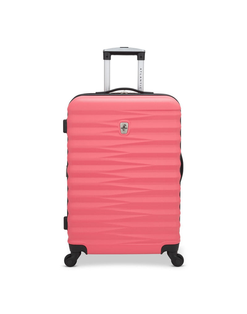 Atlantic Chaser Hardside 24" Expandable Spinner in spiced coral, pink colour, front view