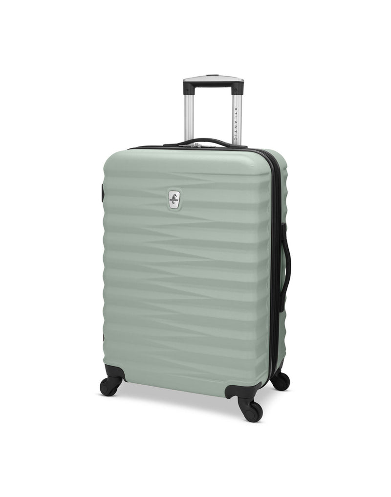 Atlantic Chaser Hardside 24" Expandable Spinner in seagrass light green colour, front angled view